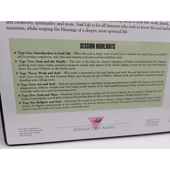 Vintage Soul Life - Audiobook By Thomas Moore With 6 Cassettes In Set Brand New! - Picture 4 of 10